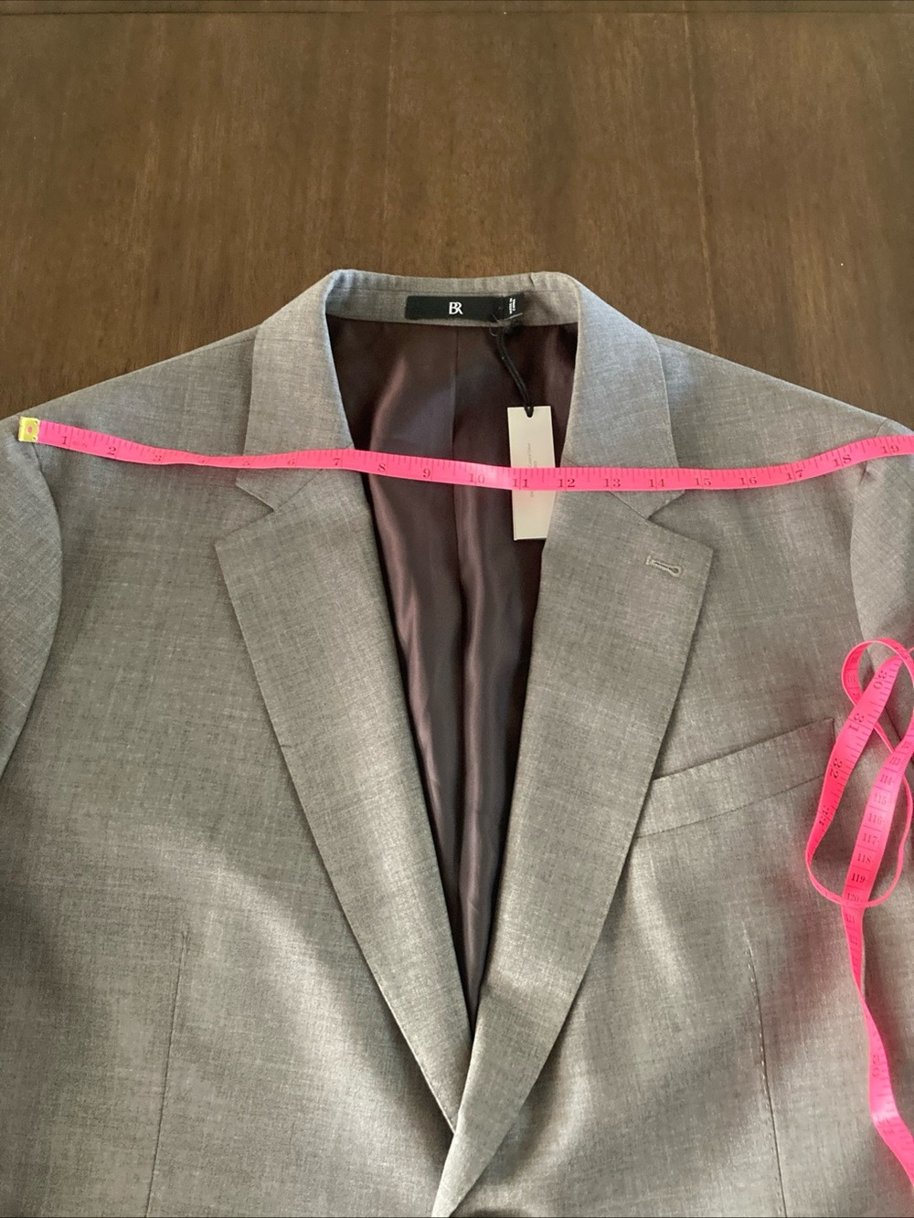 Banana Republic Vitale Barberis Canónico wool Men's- Tailored Sport Coat Taupe - Picture 10 of 16